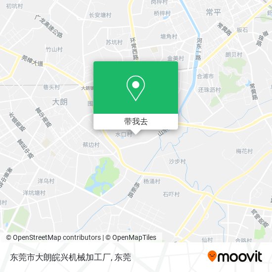 东莞市大朗皖兴机械加工厂地图