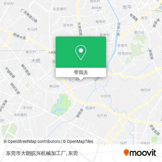 东莞市大朗皖兴机械加工厂地图