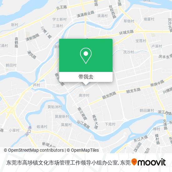 东莞市高埗镇文化市场管理工作领导小组办公室地图