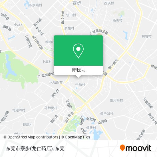 东莞市寮步(龙仁药店)地图