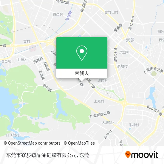 东莞市寮步镇品涿硅胶有限公司地图