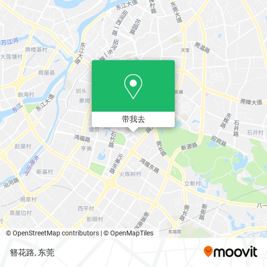 簪花路地图