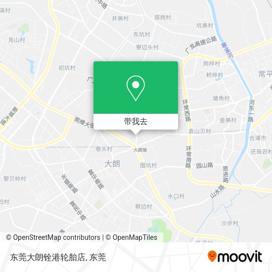 东莞大朗铨港轮胎店地图