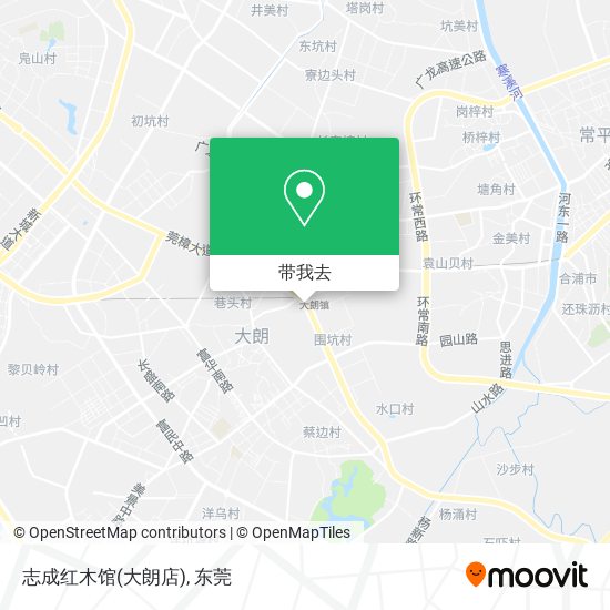 志成红木馆(大朗店)地图