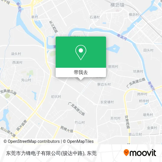 东莞市力锋电子有限公司(骏达中路)地图