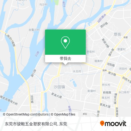 东莞市骏毅五金塑胶有限公司地图