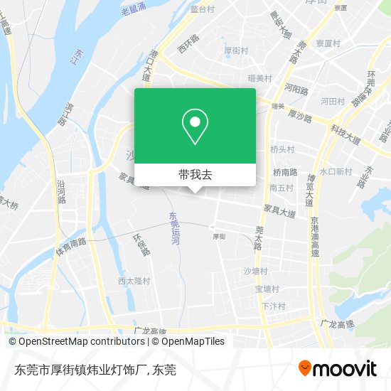 东莞市厚街镇炜业灯饰厂地图