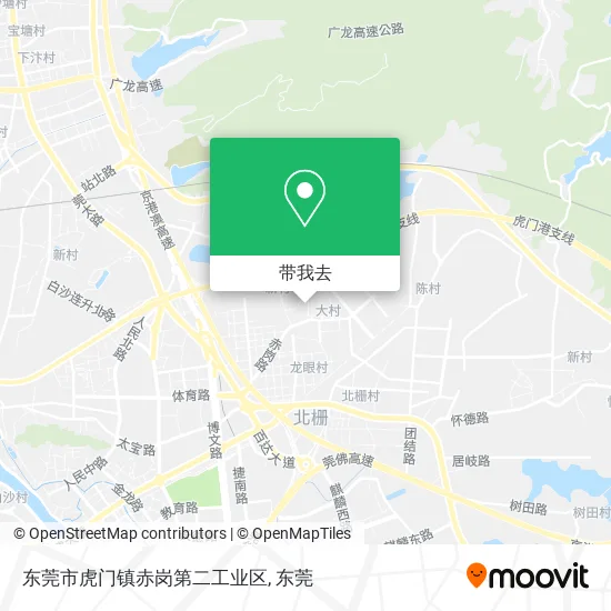 东莞市虎门镇赤岗第二工业区地图
