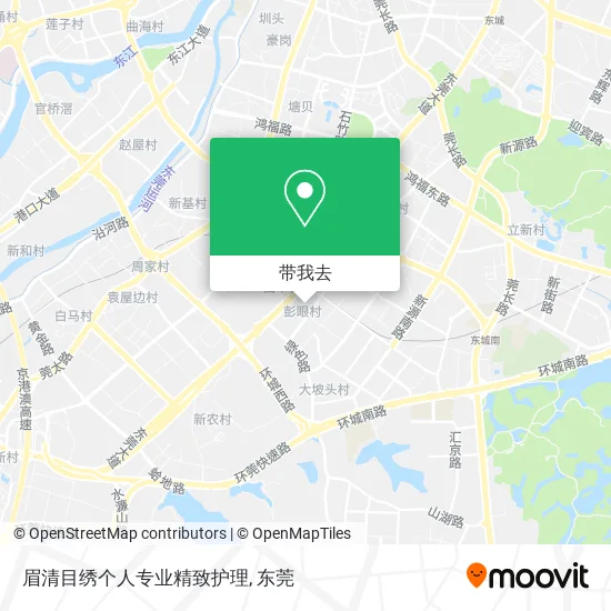眉清目绣个人专业精致护理地图