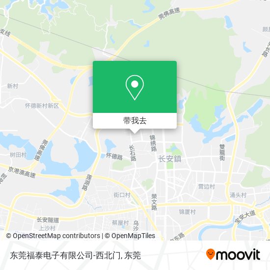 东莞福泰电子有限公司-西北门地图