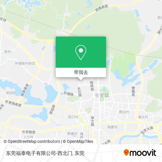 东莞福泰电子有限公司-西北门地图