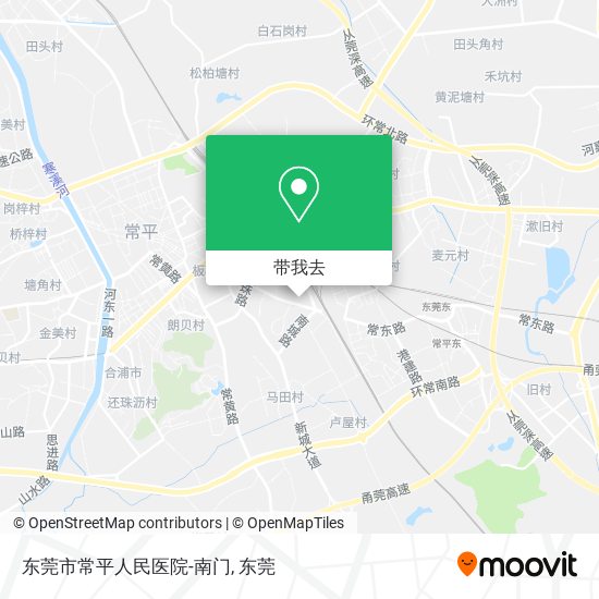 东莞市常平人民医院-南门地图