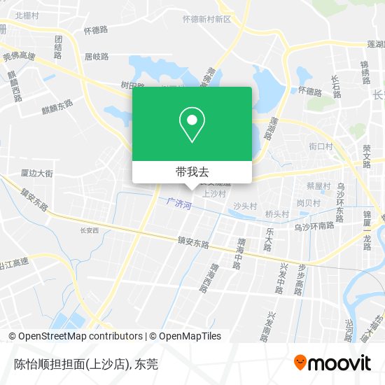 陈怡顺担担面(上沙店)地图