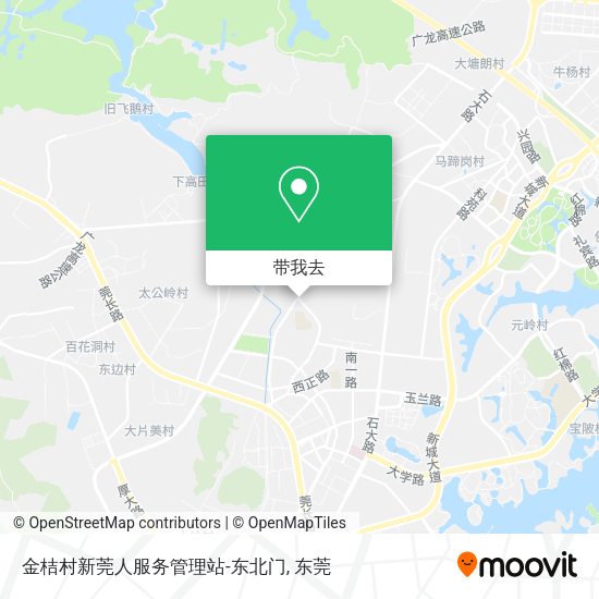金桔村新莞人服务管理站-东北门地图