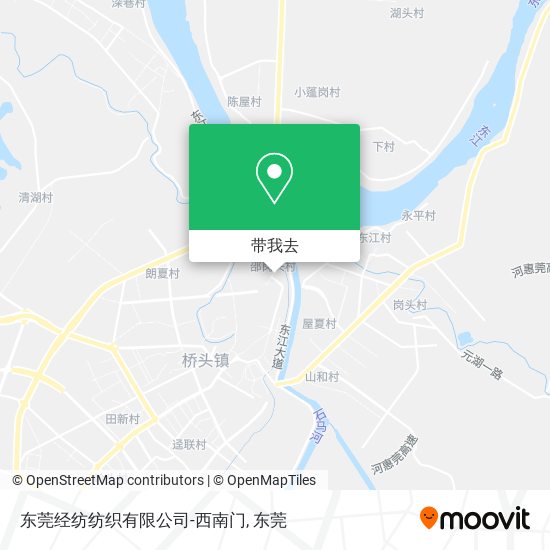 东莞经纺纺织有限公司-西南门地图