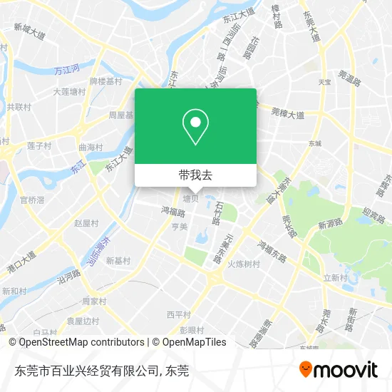 东莞市百业兴经贸有限公司地图