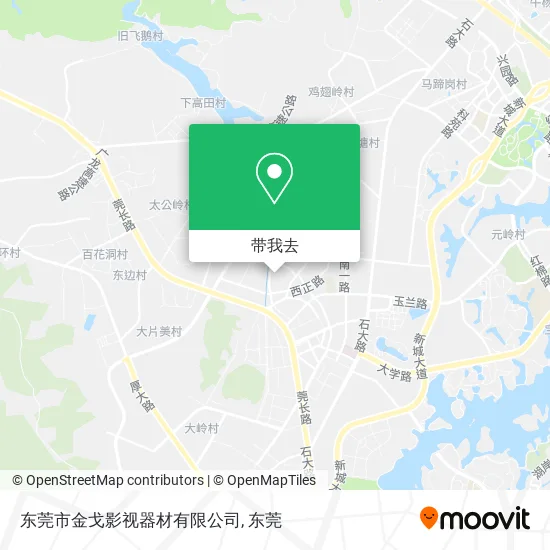 东莞市金戈影视器材有限公司地图