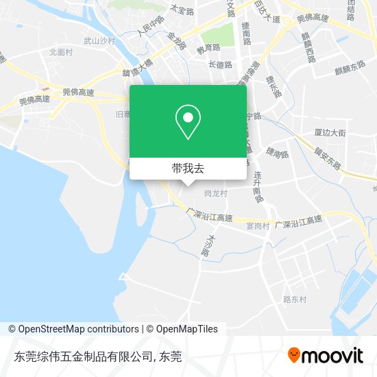 东莞综伟五金制品有限公司地图