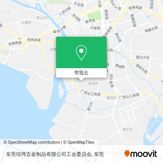 东莞综伟五金制品有限公司工会委员会地图