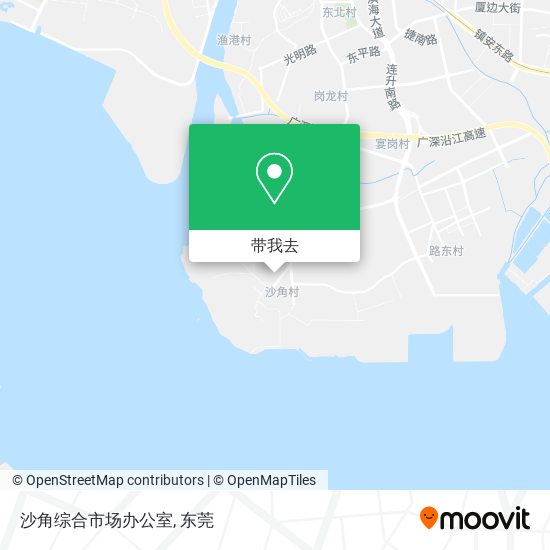 沙角综合市场办公室地图