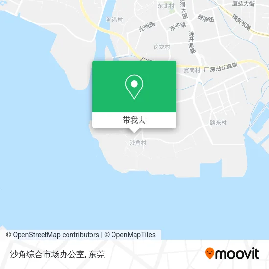 沙角综合市场办公室地图