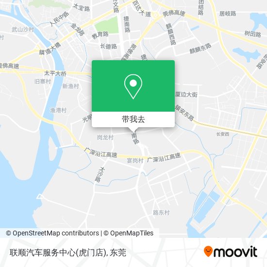 联顺汽车服务中心(虎门店)地图