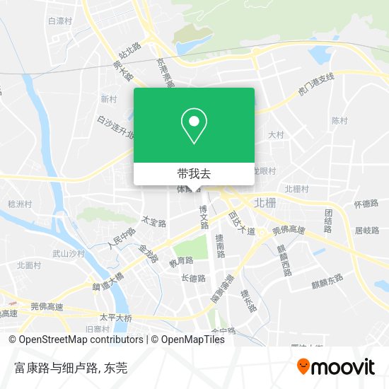 富康路与细卢路地图