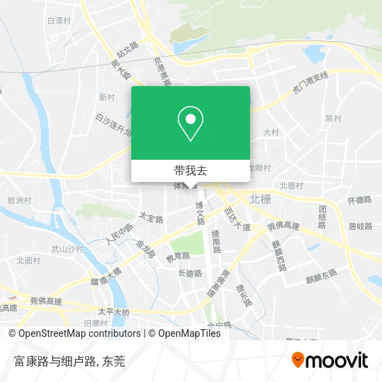 富康路与细卢路地图