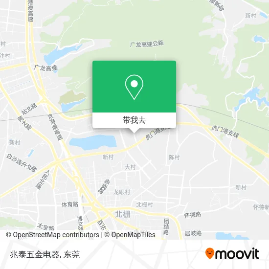 兆泰五金电器地图