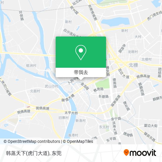 韩蒸天下(虎门大道)地图