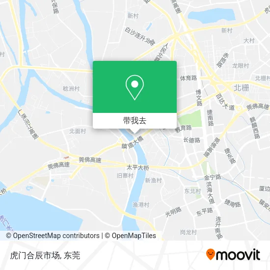 虎门合辰市场地图