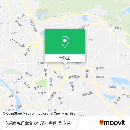 东莞市虎门金合彩包装材料商行地图