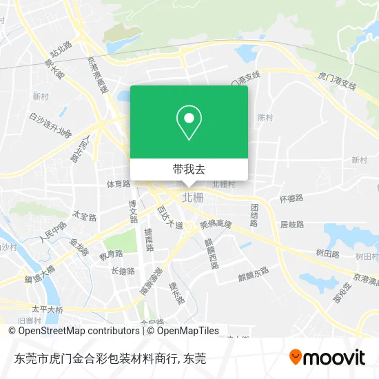 东莞市虎门金合彩包装材料商行地图