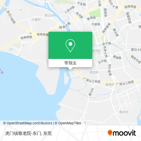 虎门镇敬老院-东门地图