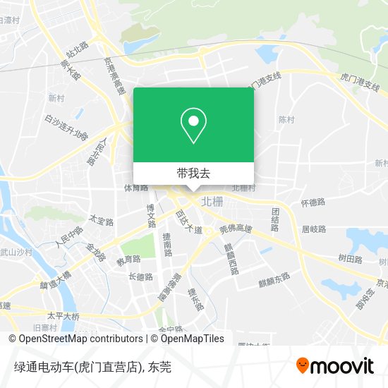 绿通电动车(虎门直营店)地图