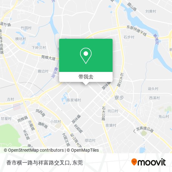 香市横一路与祥富路交叉口地图