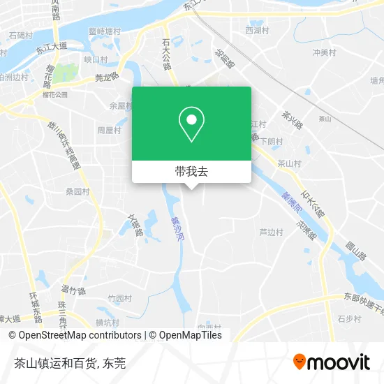 茶山镇运和百货地图