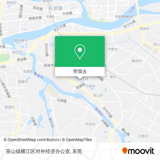 茶山镇横江区对外经济办公室地图