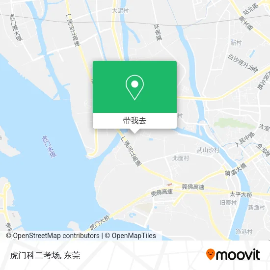 虎门科二考场地图