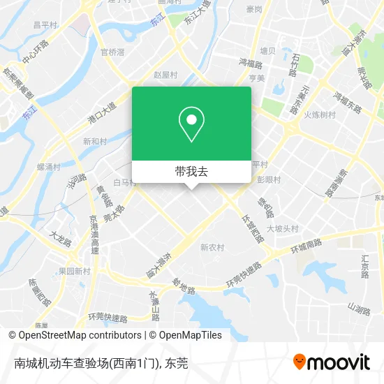 南城机动车查验场(西南1门)地图