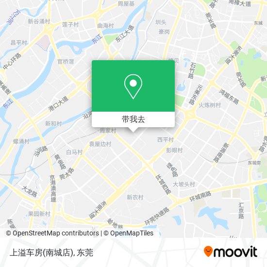 上溢车房(南城店)地图