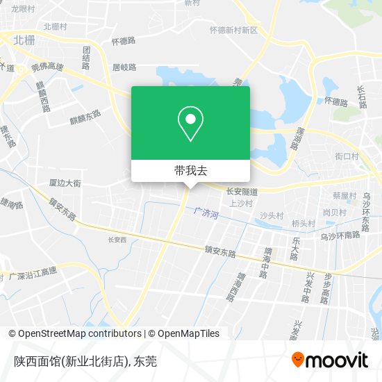 陕西面馆(新业北街店)地图