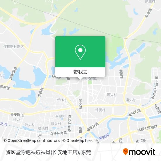 资医堂除疤祛痘祛斑(长安地王店)地图