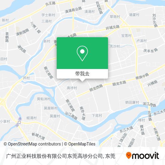 广州正业科技股份有限公司东莞高埗分公司地图