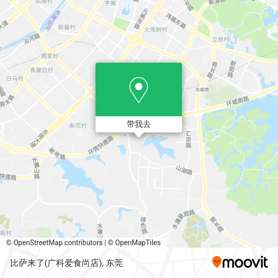 比萨来了(广科爱食尚店)地图