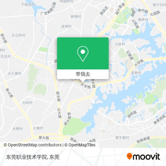 东莞职业技术学院地图