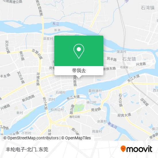 丰纶电子-北门地图