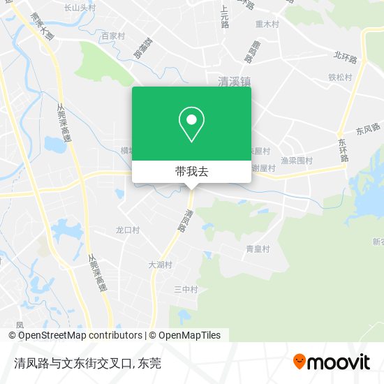 清凤路与文东街交叉口地图