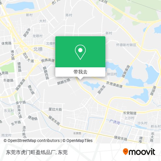 东莞市虎门旺盈纸品厂地图