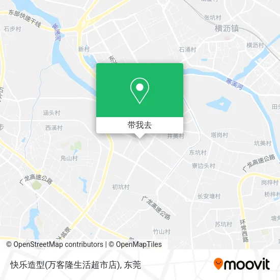 快乐造型(万客隆生活超市店)地图